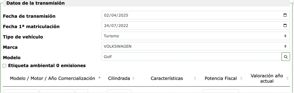 Datos de transmicion